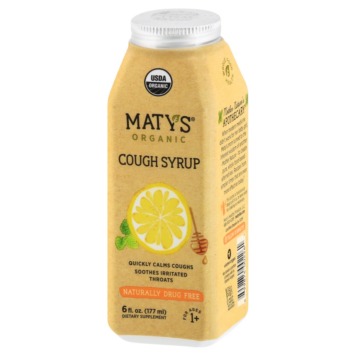 slide 3 of 9, Maty's Organic Cough Syrup 6 FO, 6 fl oz