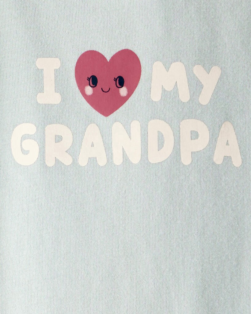 slide 2 of 2, Carter's Carters Baby Girl Cotton Long-Sleeve Graphic Bodysuit - Blue Blue NB, 1 ct