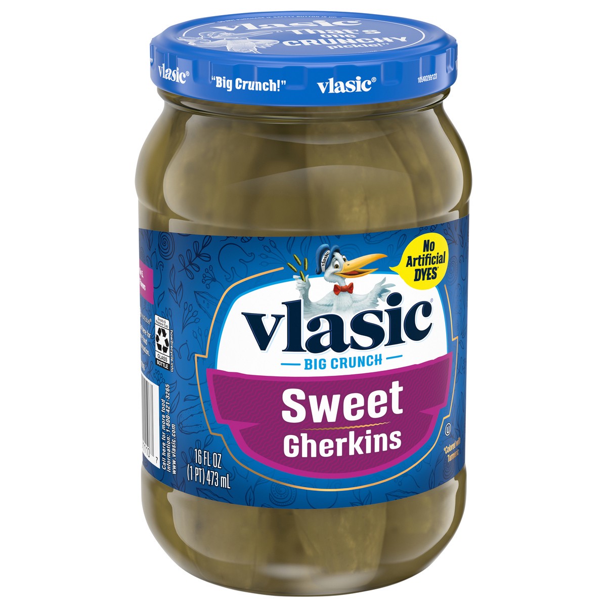 slide 2 of 5, Vlasic Sweet Gherkins Pickles 16 fl oz, 16 fl oz