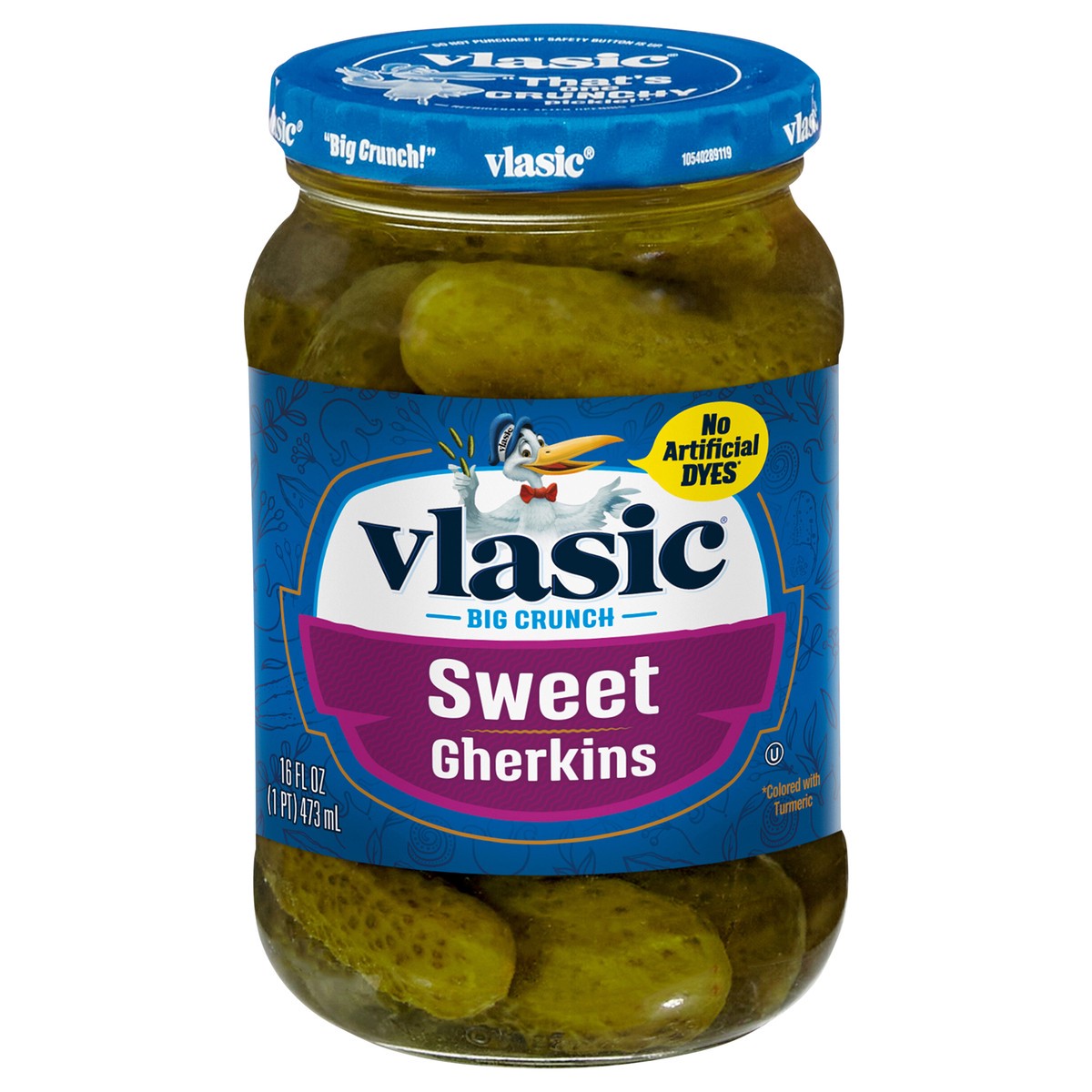 slide 1 of 5, Vlasic Sweet Gherkin Pickles, 16 fl. oz., 16 fl oz