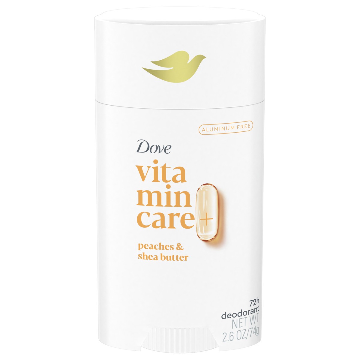 slide 4 of 13, Dove Vitamin Care+ Aluminum Free Peaches & Shea Butter Deodorant 2.6 oz, 2.6 oz