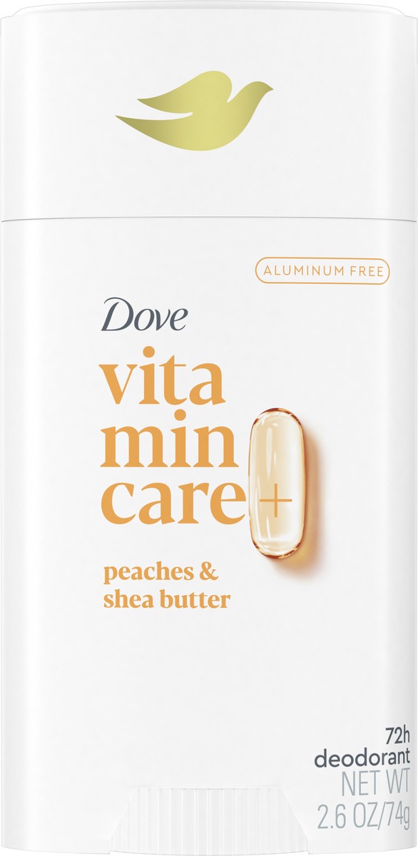 slide 3 of 13, Dove Vitamin Care+ Aluminum Free Peaches & Shea Butter Deodorant 2.6 oz, 2.6 oz