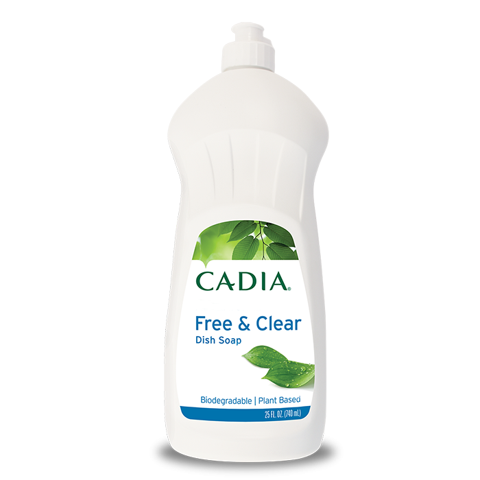 slide 1 of 1, Cadia Free And Clear Dish Soap, 25 fl oz