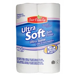 Our Family Ultra Soft Bath Tissue Mega Rolls
