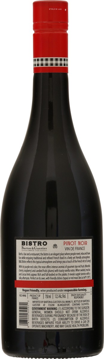 slide 5 of 9, Bistro Rue La Fayette Pinot Noir 750 ml, 750 ml