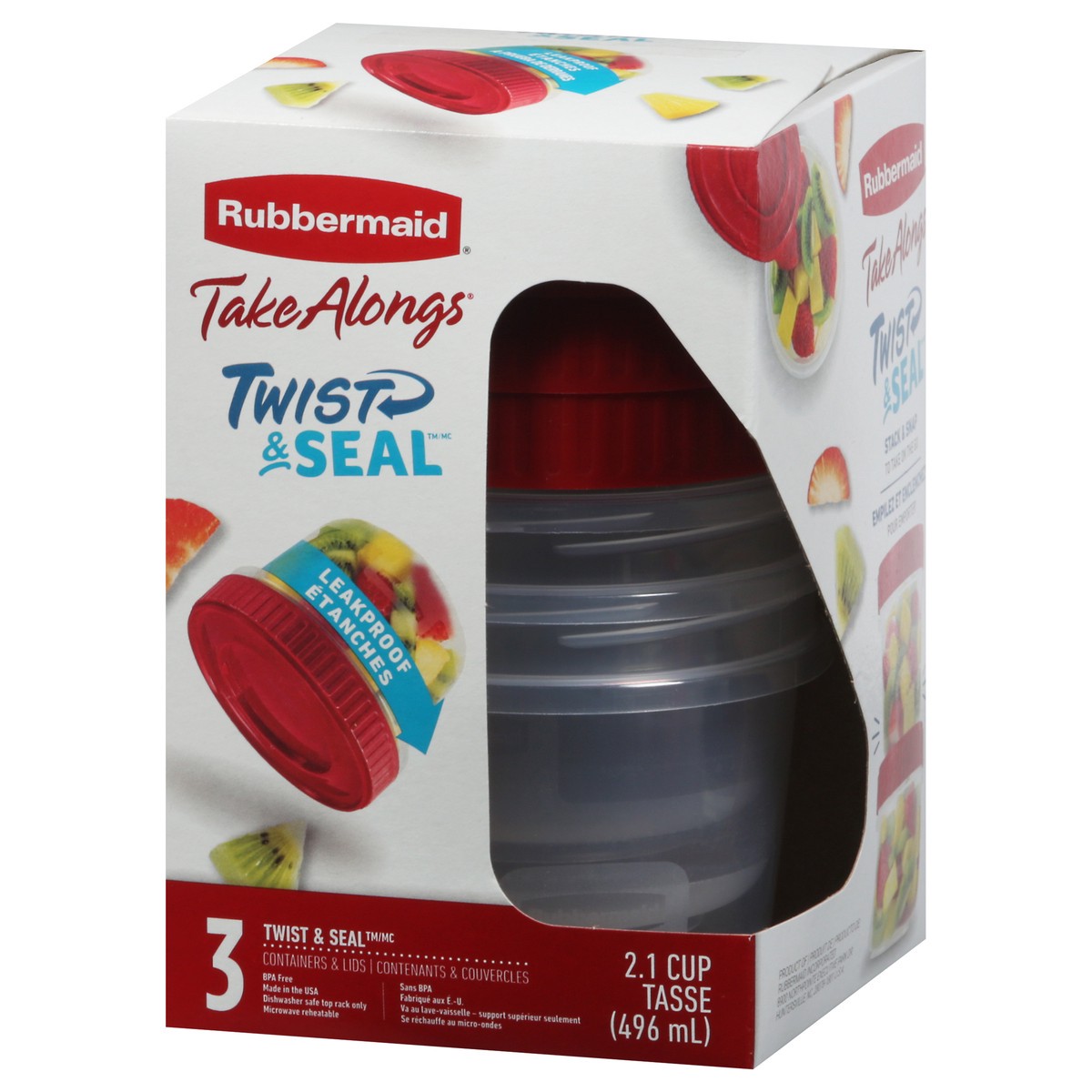 slide 5 of 9, Rubbermaid Tka Ruby Container, 3 ct