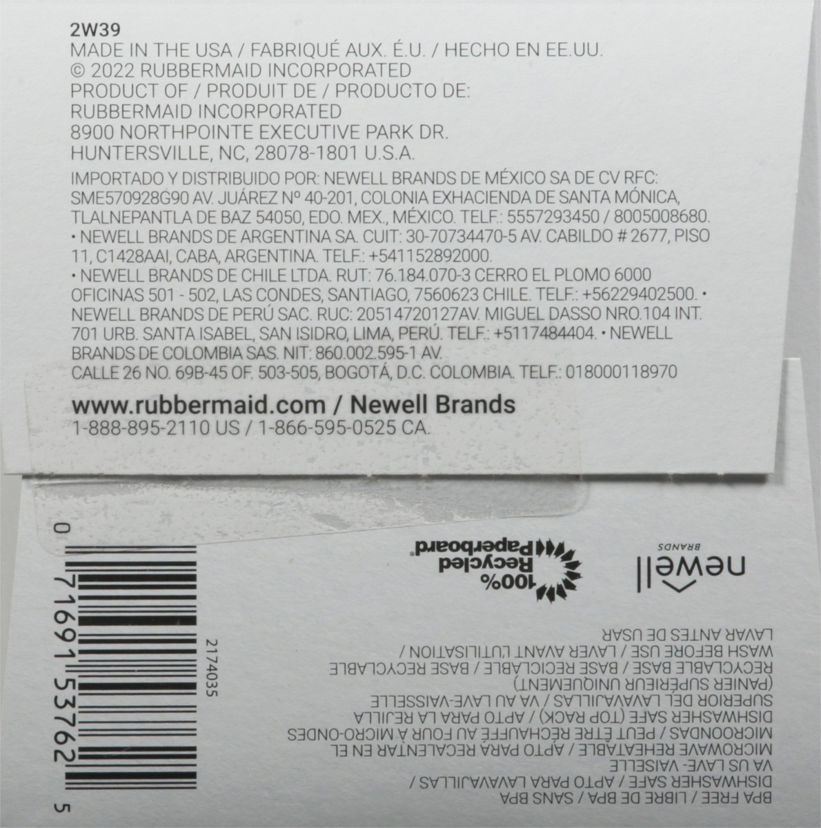 slide 8 of 9, Rubbermaid Tka Ruby Container, 3 ct