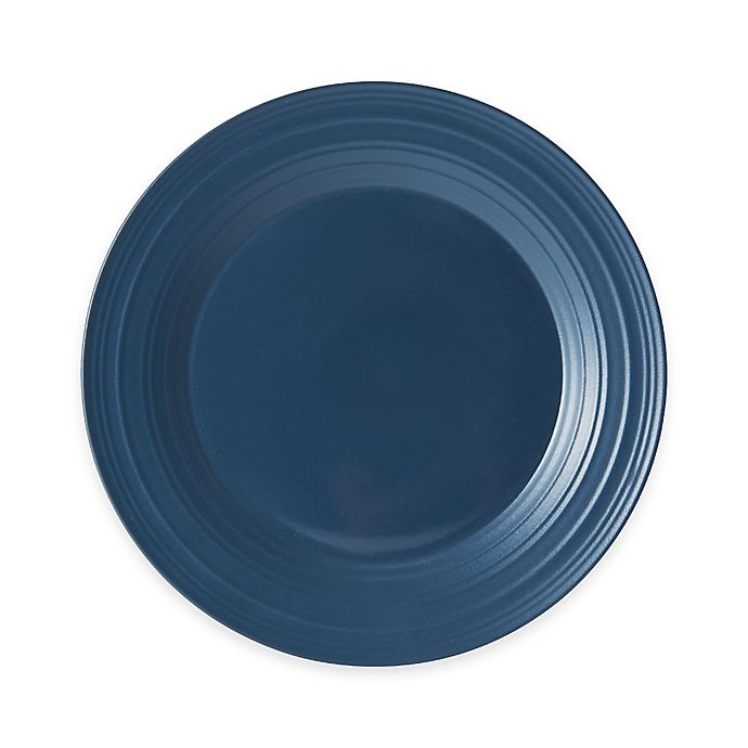 slide 1 of 1, Mikasa Swirl Dinner Plate - Blue, 1 ct