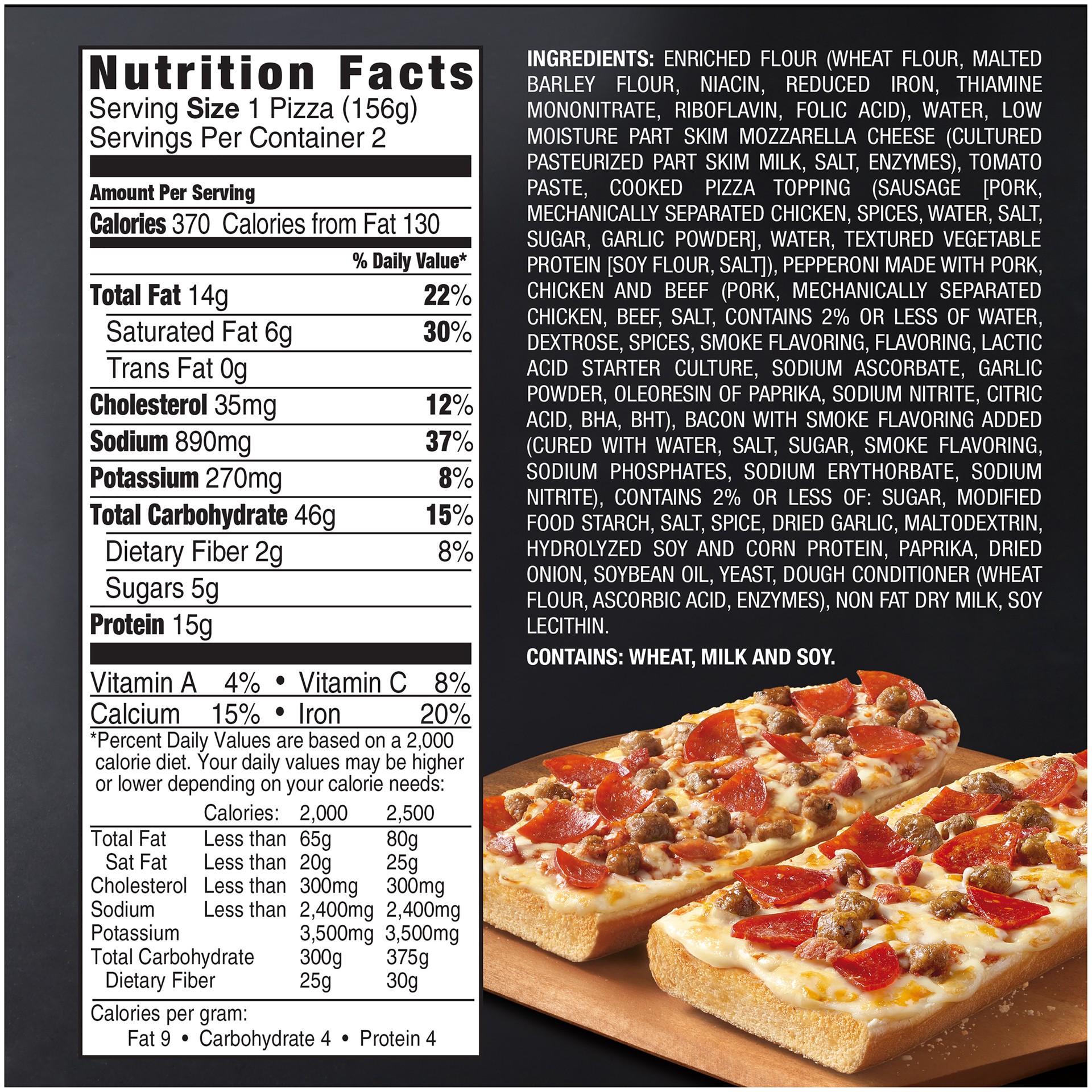 slide 4 of 5, Red Baron French Bread Three Meat Frozen Pizza - 11oz, 2 ct