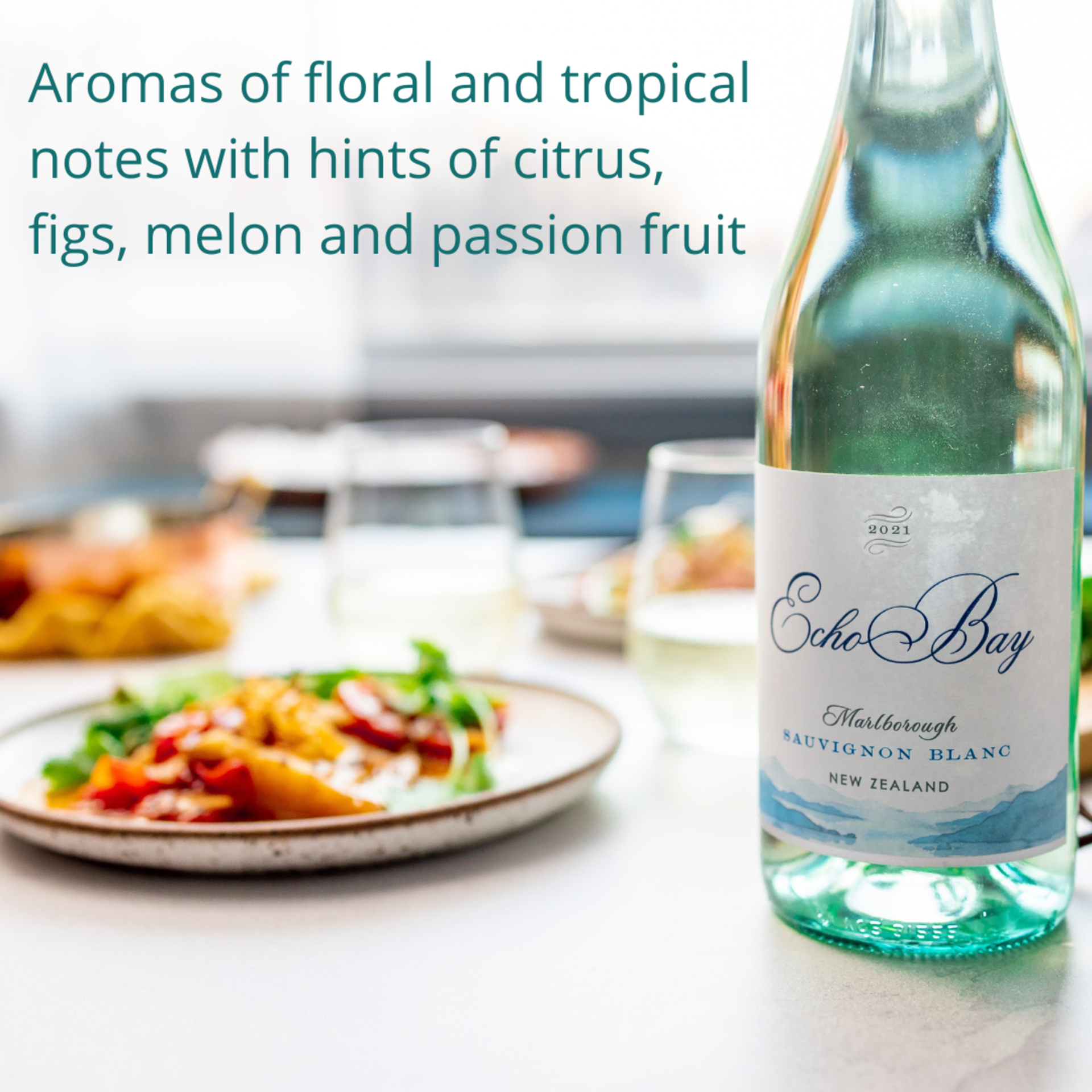 slide 2 of 2, Echo Bay New Zealand Marlborough Sauvignon Blanc 750 ml, 750 ml