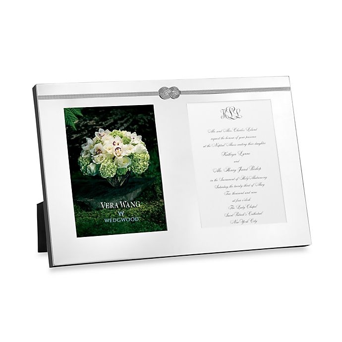 slide 1 of 2, Vera Wang Wedgwood VeraInfinity Double Invitation Frame, 1 ct