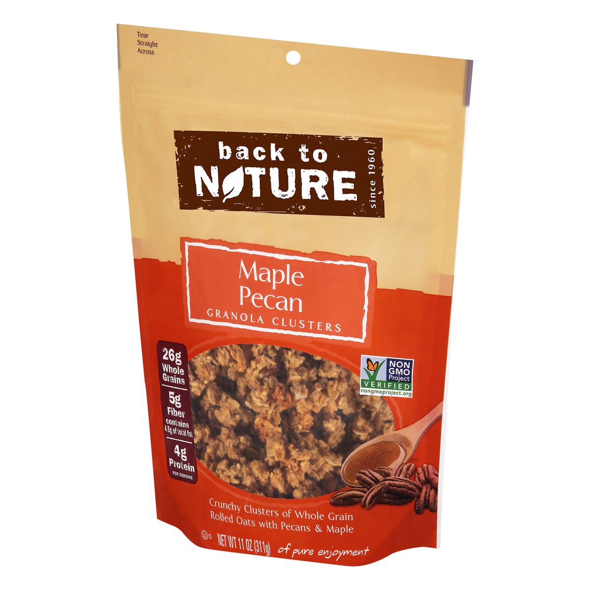 slide 4 of 13, Back to Nature Maple Pecan Granola Clusters 11 oz, 11 oz