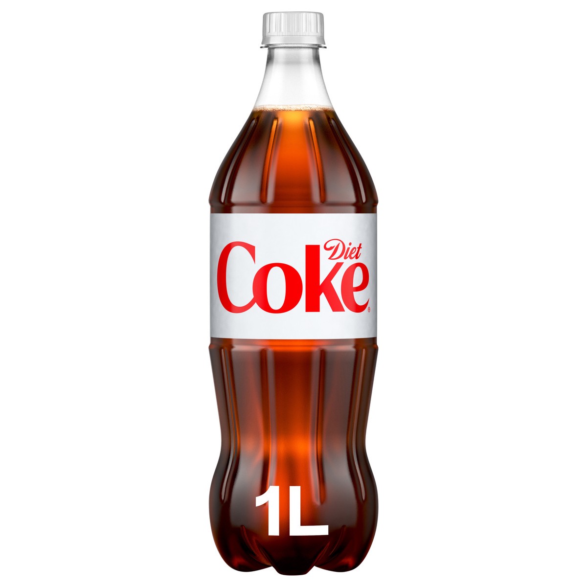 slide 1 of 4, Coca-Cola Diet Coke Soda Soft Drink- 33.8 fl oz, 1 liter