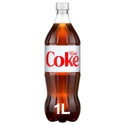 Coca-Cola Diet Coke Soda Soft Drink, 1 Liter