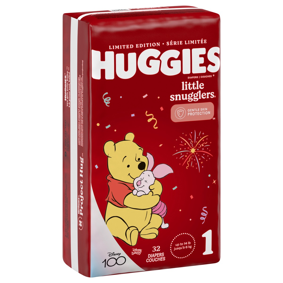 slide 9 of 9, Huggies Little Snugglers Baby Diapers, Size 1, 32 Ct, 32 ct