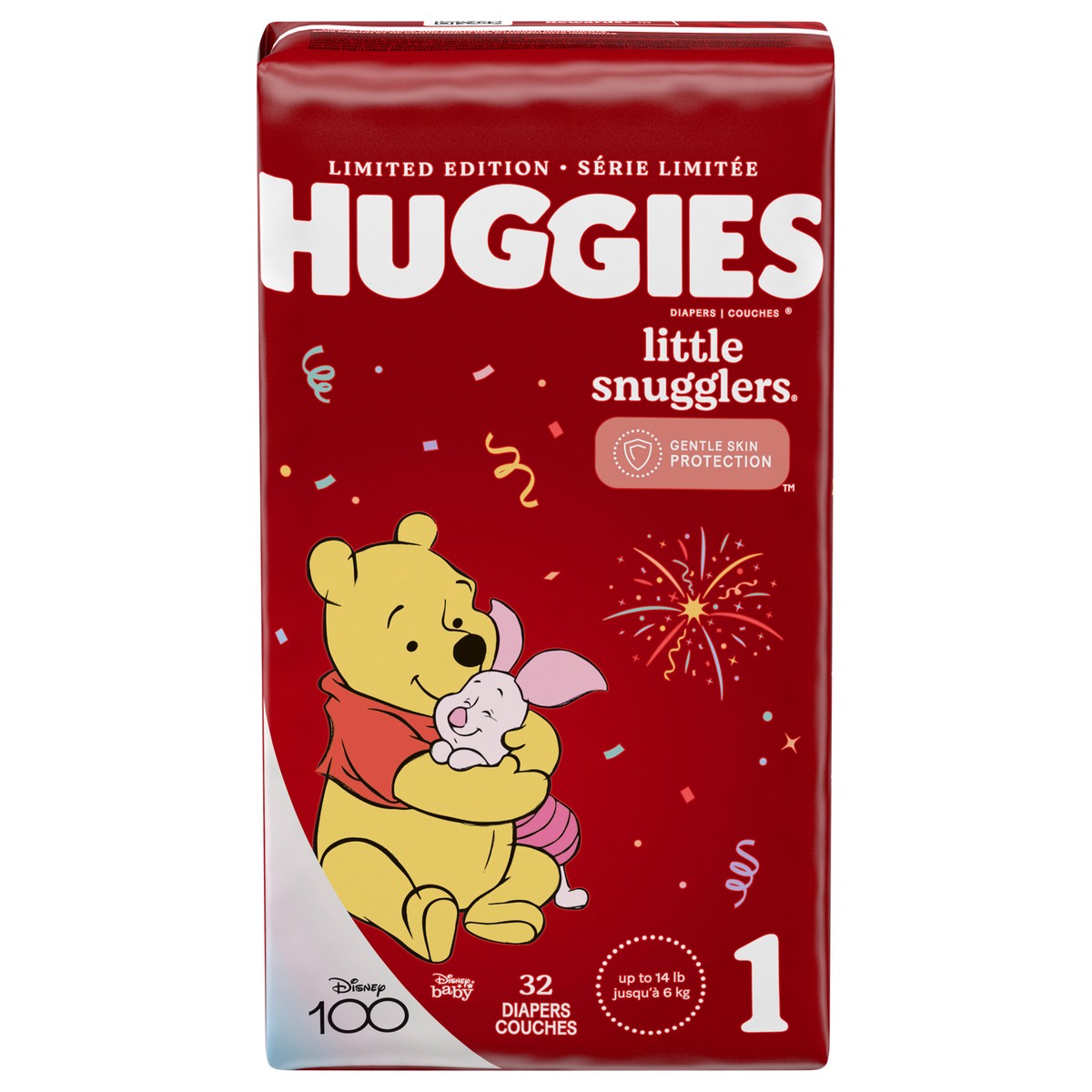 slide 1 of 9, Huggies Little Snugglers Baby Diapers, Size 1, 32 Ct, 32 ct