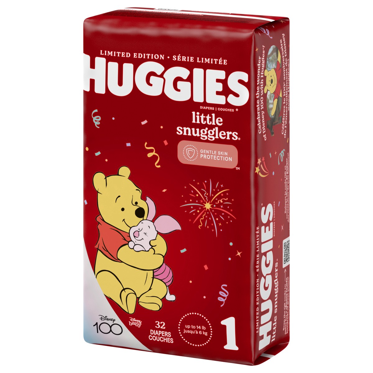 slide 8 of 9, Huggies Little Snugglers Baby Diapers, Size 1, 32 Ct, 32 ct