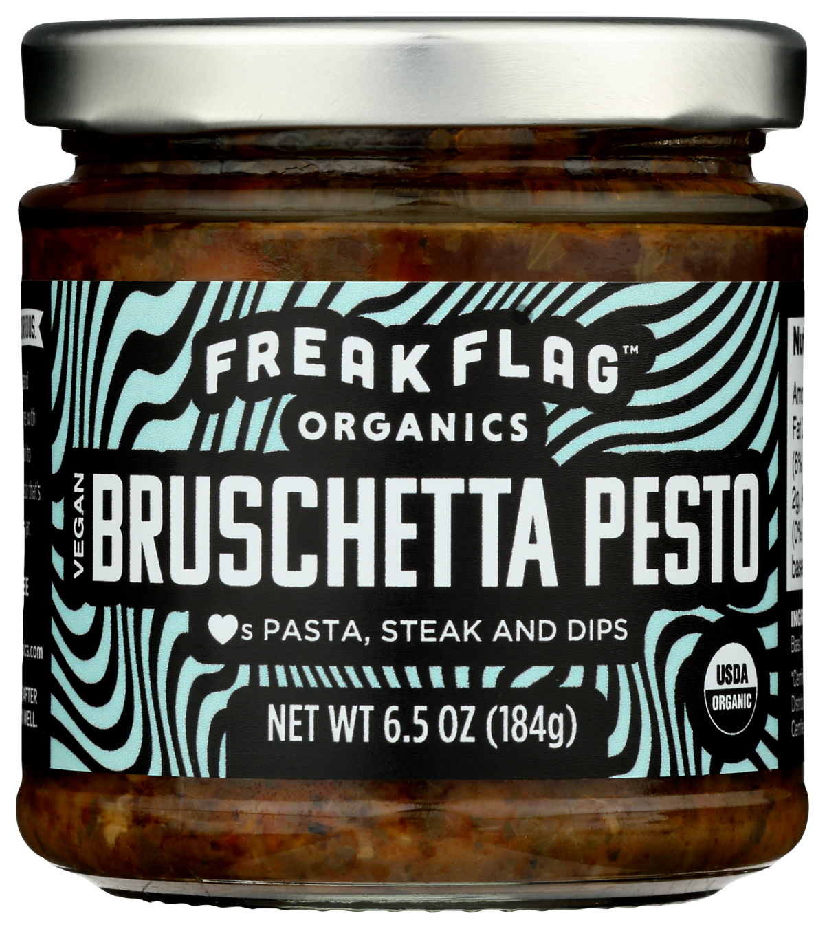 slide 1 of 7, Freak Flag Organics Vegan Bruschetta Pesto, 6.5 oz