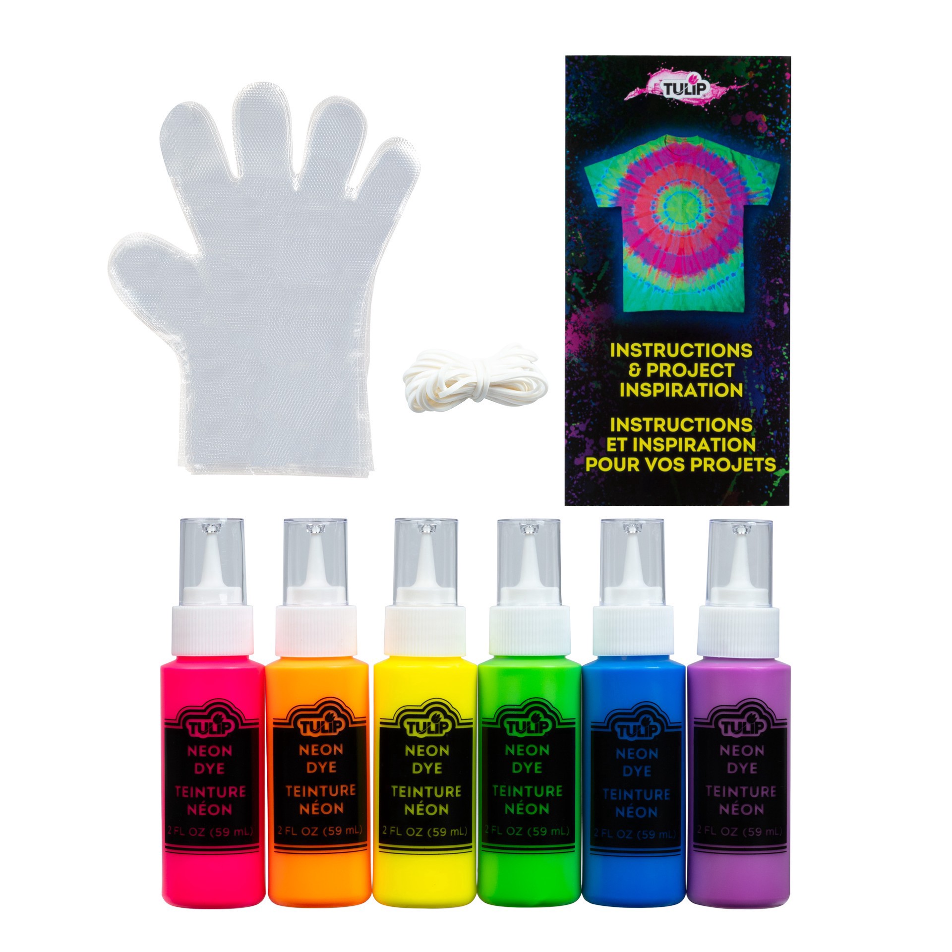 slide 2 of 4, Tulip 6 Color Neon Tie Dye Kit, 1 ct