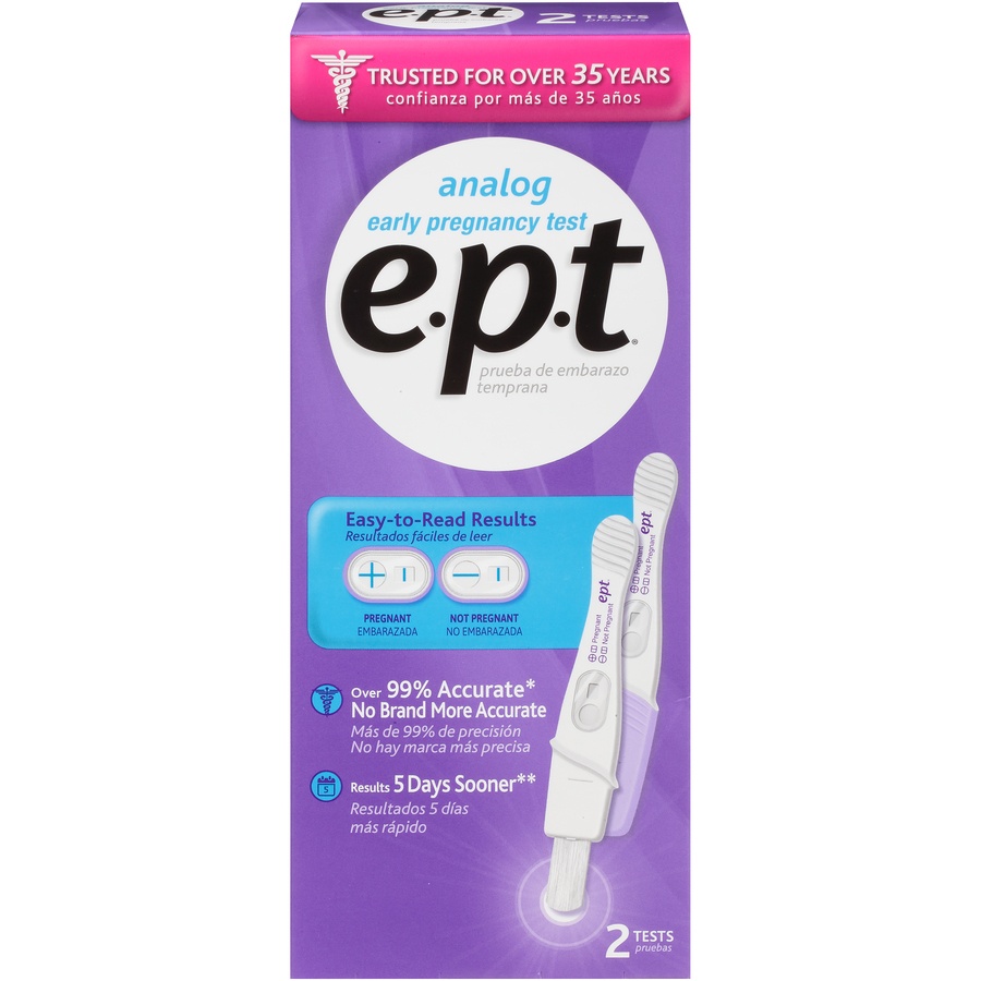 slide 1 of 1, e.p.t. Analog Early Pregnancy Test, 2 ct