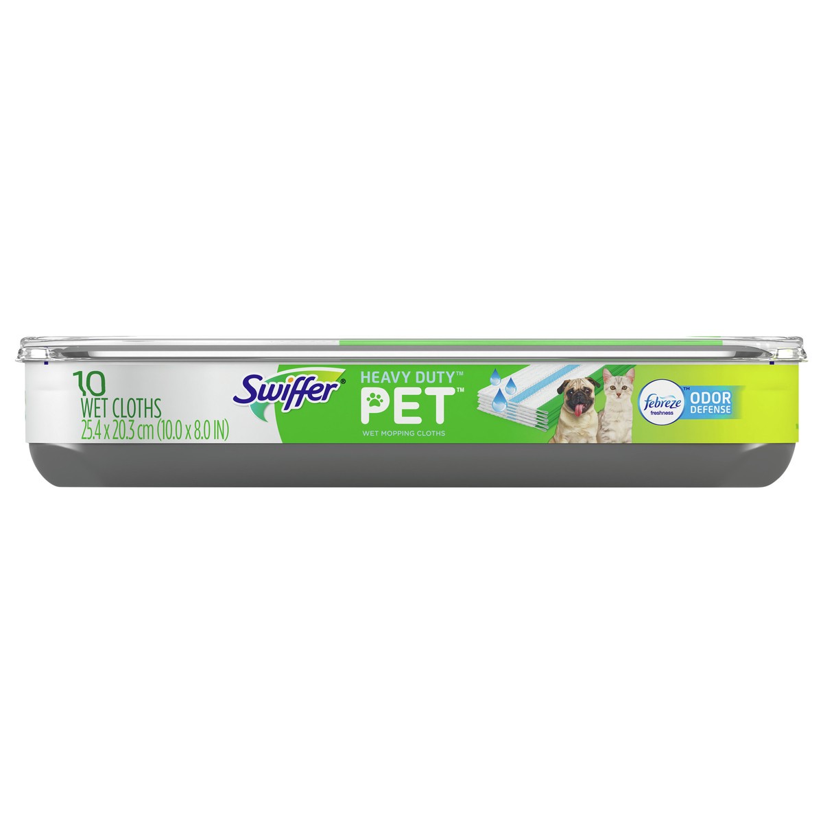 slide 1 of 5, Swiffer Heavy Duty Pet Wet Mopping Cloths, 10 ct