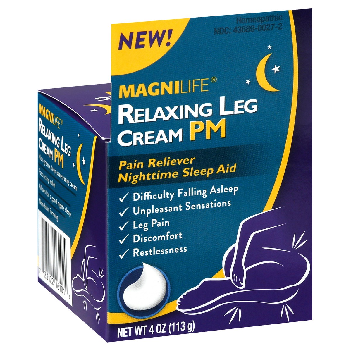 slide 6 of 9, MagniLife PM Relaxing Leg Cream 4 oz, 4 oz