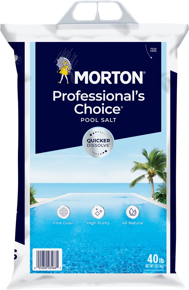 slide 5 of 5, Morton Pool Salt, 40 lb