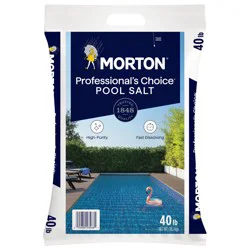 Morton Professional''s Choice Pool Salt, 40 lb. Bag - Quicker Dissolve, All Natural