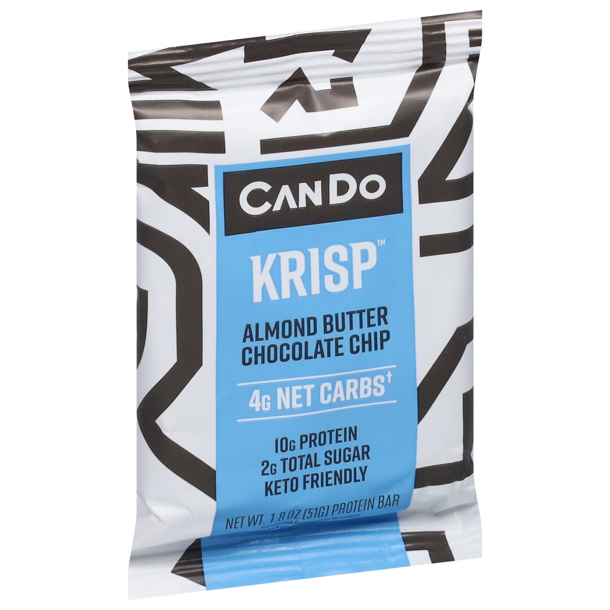 slide 2 of 9, CanDo Krisp Almond Butter Chocolate Chip Protein Bar 1.8 oz, 1.8 oz