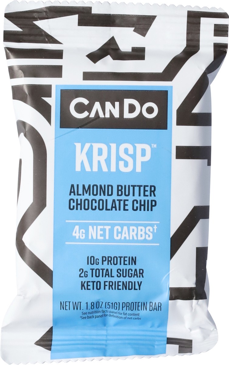 slide 7 of 9, CanDo Krisp Almond Butter Chocolate Chip Protein Bar 1.8 oz, 1.8 oz