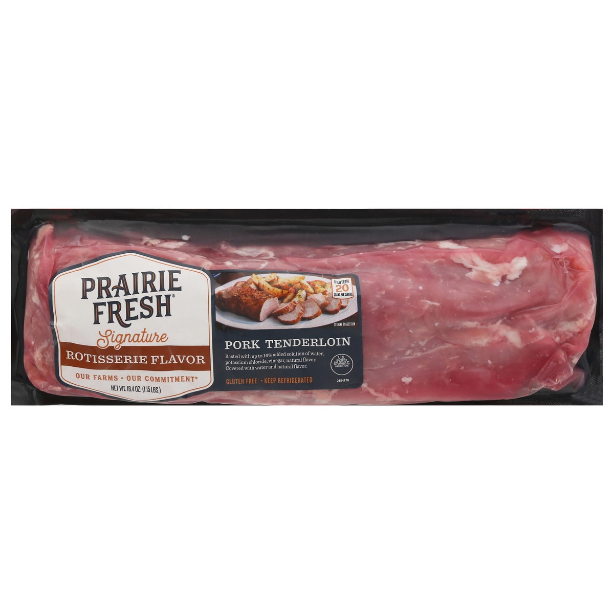 slide 10 of 13, Prairie Fresh Prairie Rotisserie Tenderloin, 18.4 oz