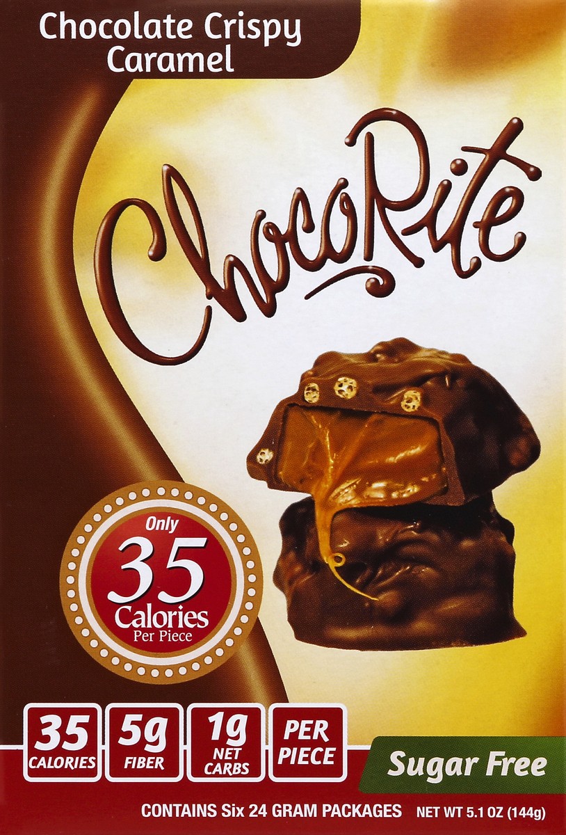 slide 4 of 4, ChocoRite Chocolate Crispy Caramel Pecan Clusters 6 - 24 g Packages, 6 ct