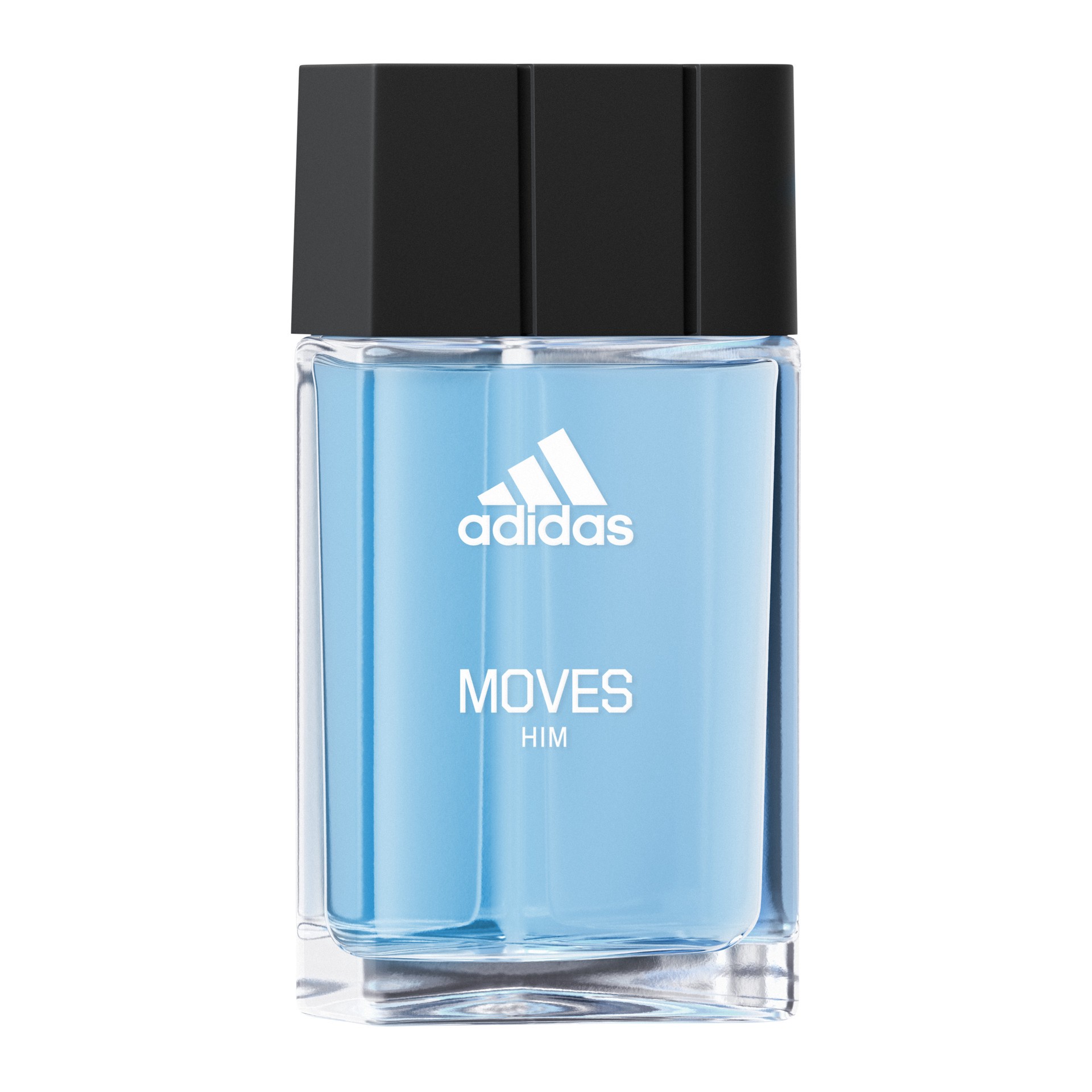 slide 1 of 9, COTY ADIDAS Adidas Moves Eau de Toilette, Eau de Toilette Spray, Natural Essential Oils, Long-Lasting Scent, Vegan Formula (50ml), 50 ml