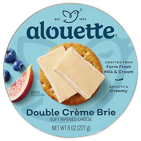 slide 1 of 1, Alouette Double Creme Brie Cheese - 8 Oz, 8 oz