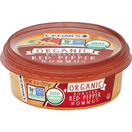 slide 2 of 3, Cedar's Organic Red Pepper Hommus, 8 oz