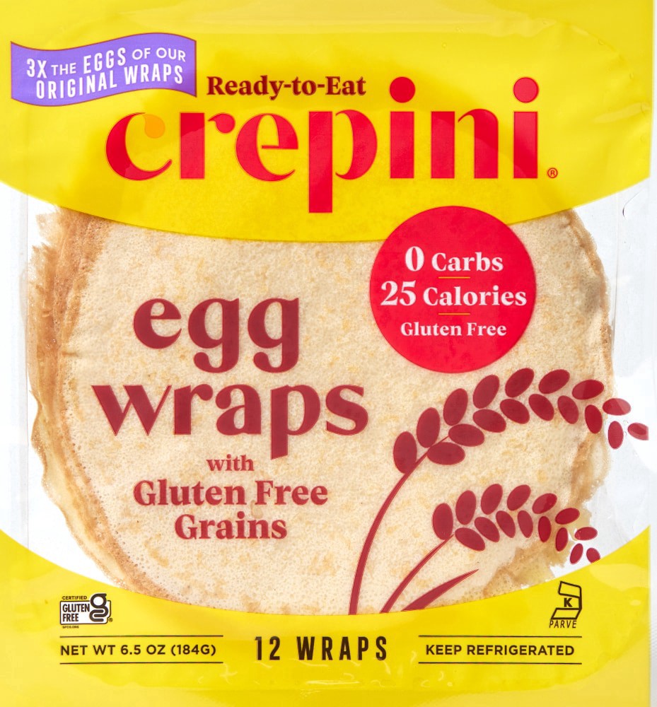 slide 2 of 2, Crepini Gluten Free Egg Wraps, 12 ct; 6.5 oz