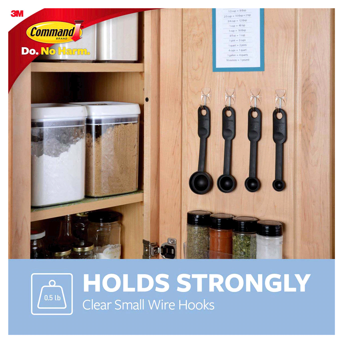 slide 9 of 29, Command Wire Hooks with Clear Strips, Clear, Small, 1 ct