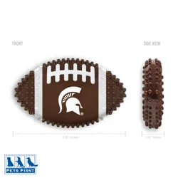 Michigan State Hard Nylon Football Chew Toy