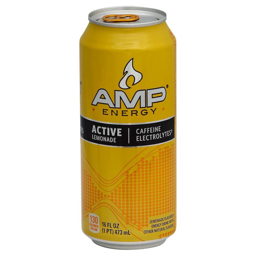 slide 1 of 1, AMP Active Lemonade Energy Drink - 16 oz, 16 oz