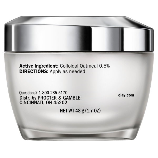 slide 15 of 22, Olay Sensitive Face Moisturizer Cream, 1.7 fl oz Fragrance Free Soothing Skin Care Treatment with Colloidal Oatmeal, 1.7 oz