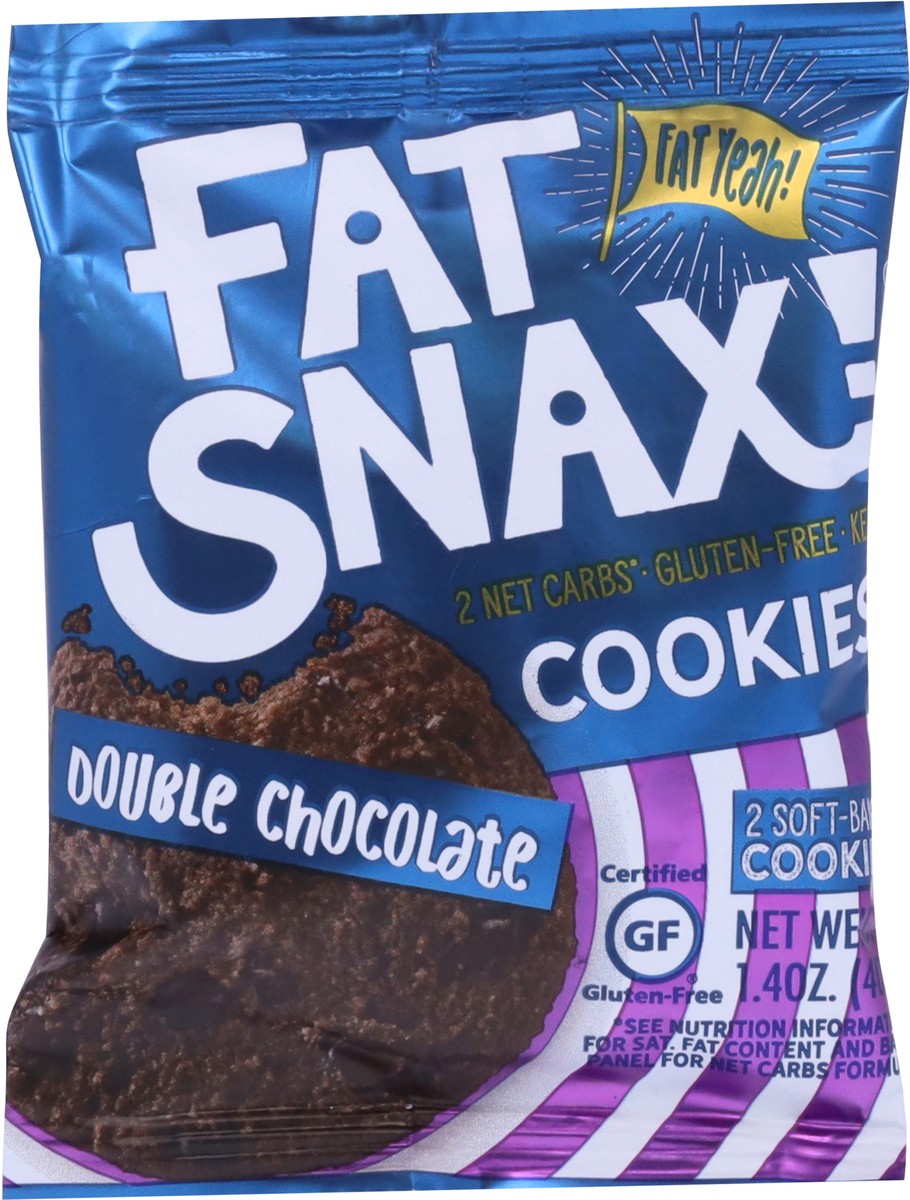 slide 6 of 9, Fat Snax Double Chocolate Cookies 2 ea, 2 ct