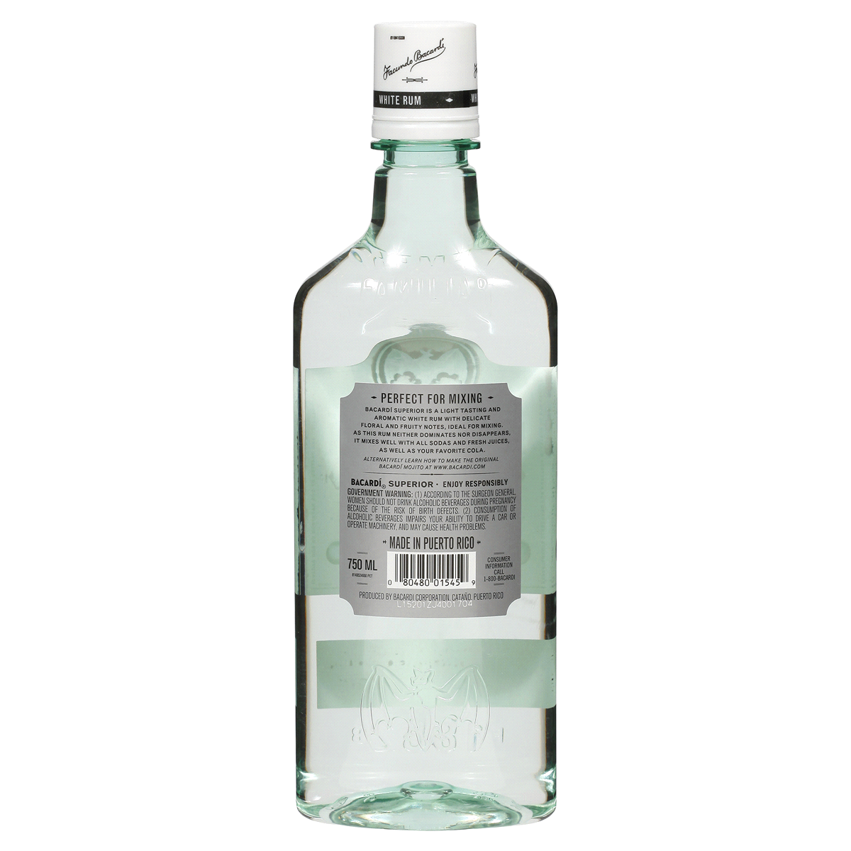 slide 2 of 2, Bacardi Superior White Rum Plastic 750ml, 750 ml