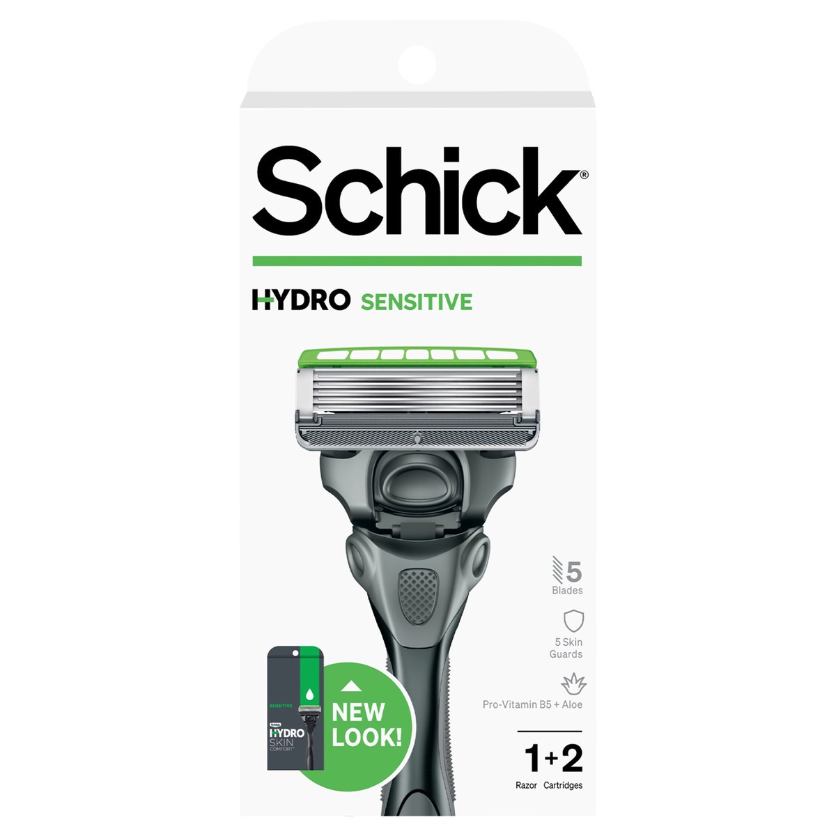 slide 1 of 9, Schick Hydro Sensitive Razor, 1 ct