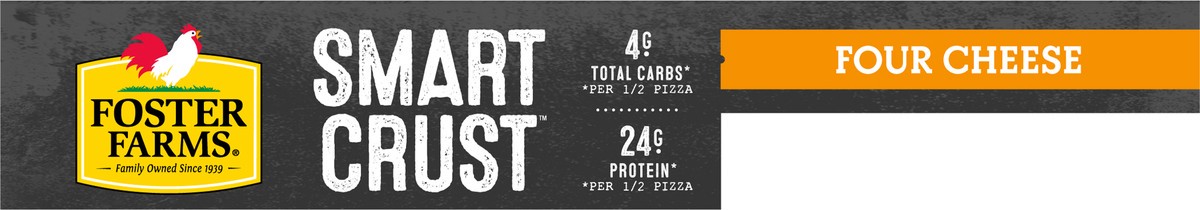 slide 11 of 13, Foster Farms Four Cheese Smart Crust™ Pizza, 8 oz