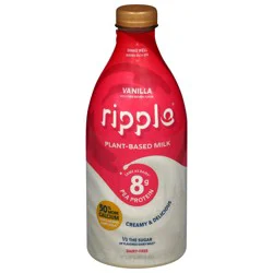 Ripple Dairy-Free Plant-Based Vanilla Milk 48 fl oz