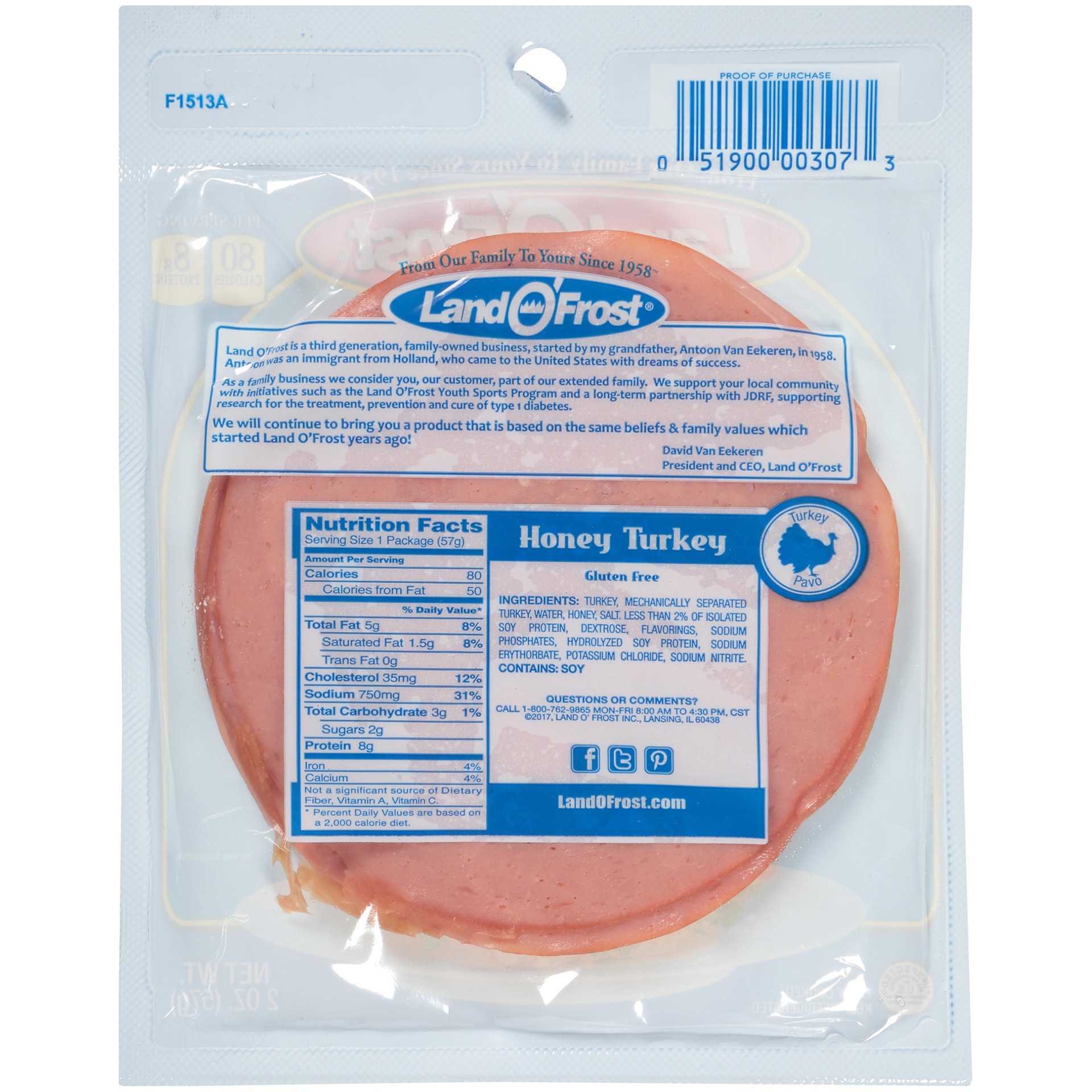 slide 4 of 6, Land O' Frost DeliShaved Honey Turkey 2 oz, 2 oz