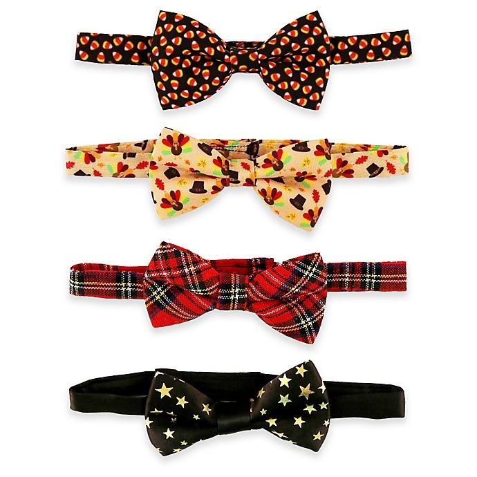 slide 1 of 1, Rising Star Fall Holiday Bowties, 4 ct