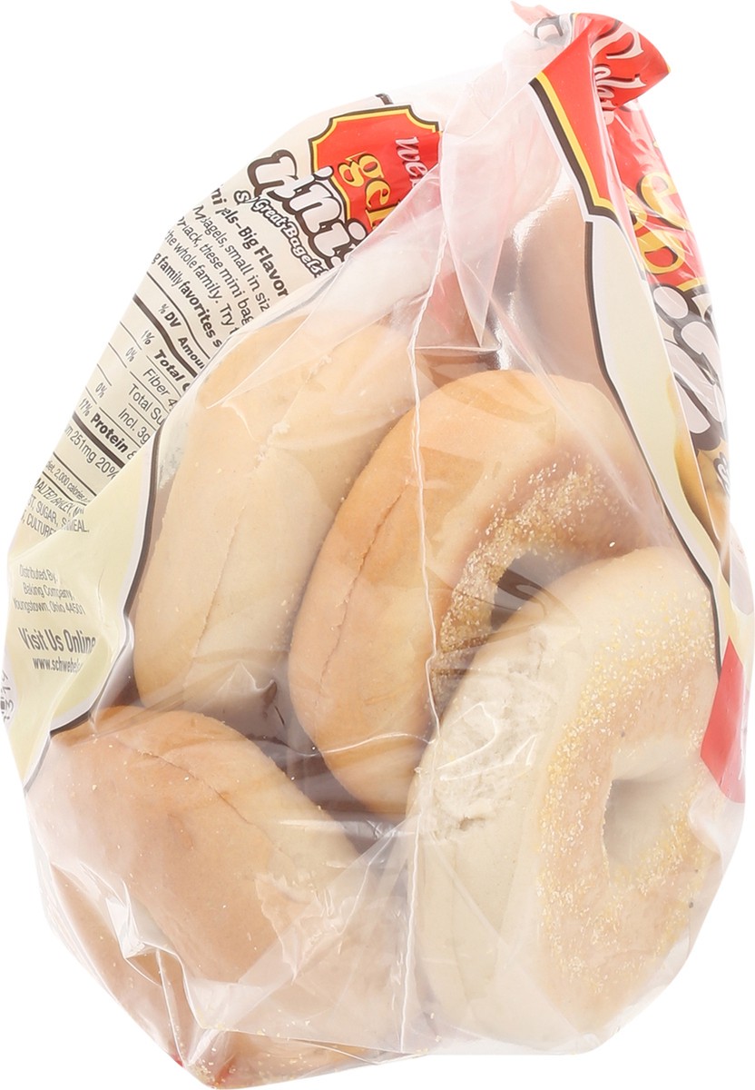 slide 11 of 14, Schwebel Mini Plain Bagels, 15 oz