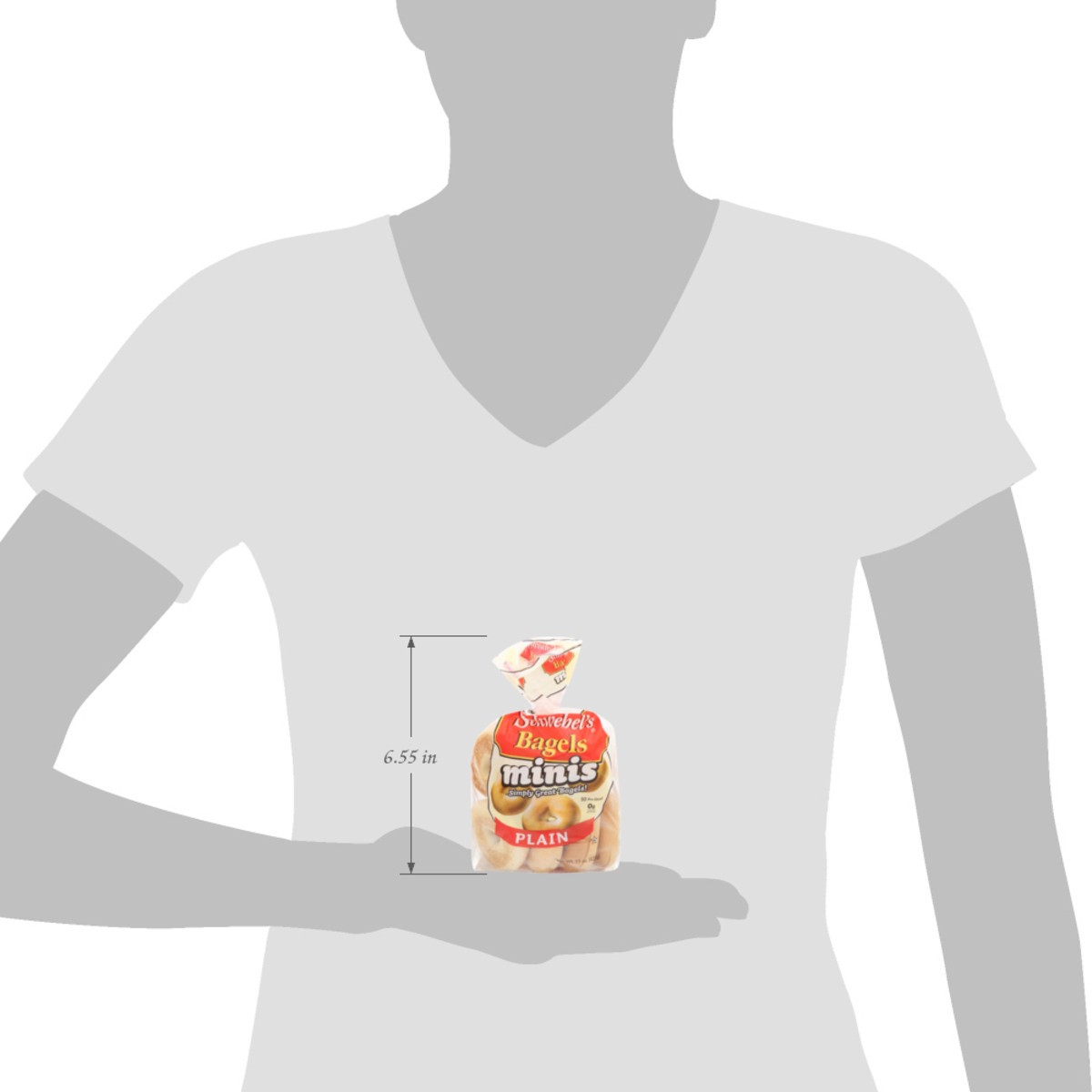 slide 12 of 14, Schwebel Mini Plain Bagels, 15 oz