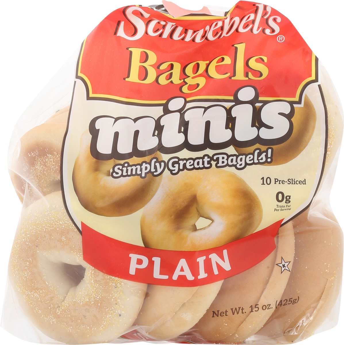 slide 10 of 14, Schwebel Mini Plain Bagels, 15 oz